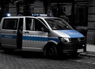 Ubezpieczenie OCP przewoźnika dla busa – na co uważać w klauzulach umownych? Policyjny van zap